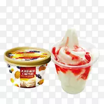 冰淇淋圣代抹茶冰淇淋流行蒙牛奶制品-夏季冰淇淋