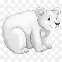 北极熊北极卡通北极熊