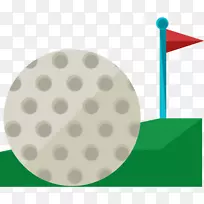 高尔夫球可伸缩图形图标-卡通高尔夫