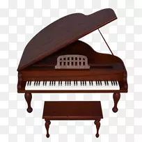 钢琴摄影-免费插图.木制材料钢琴