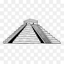 奇钦伊察玛雅文明中美金字塔庙宇金字塔黑线