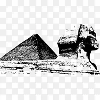 埃及画玻璃镜-地标金字塔