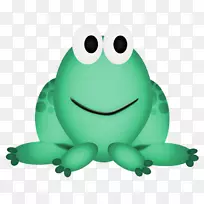 食用蛙画夹艺术-绿色青蛙