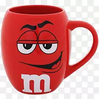咖啡杯m&ms咖啡杯-红杯