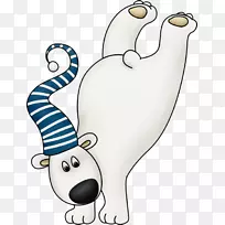 小北极熊大熊猫剪贴画-三欢画的北极熊