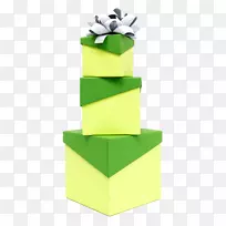 盒子绿色礼物-绿色礼物