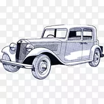 旧式轿车拉西娅·奥古斯塔经典汽车纺织-古典汽车