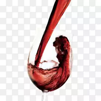 红葡萄酒黑比诺赤霞珠野生葡萄酒：从自然花园创造有机葡萄酒-创造性地将葡萄酒倒入酒杯