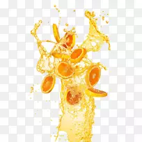 橙汁插图-橙汁喷溅