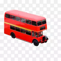 伦敦巴士双层巴士站-双层巴士