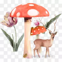 蘑菇树鹿