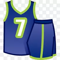 啦啦队制服运动衫篮球制服蓝色篮球制服