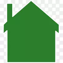 房屋剪贴画-绿色住宅
