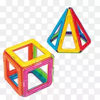 拼图玩具块磁铁结构集.磁片拼接模型