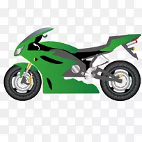 汽车摩托车-绿色摩托车