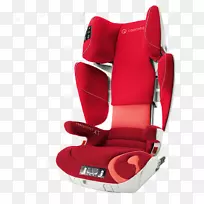 协和轿车儿童安全座椅变压器头约束红色安全座椅