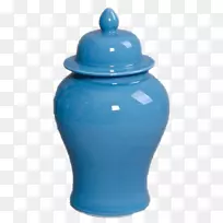 剪贴画-蓝色罐子