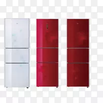 冰箱家电家具家用电器红色冰箱