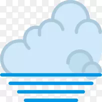 云天气可伸缩图形图标-雨天标志