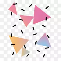 三角形计算机文件-彩色三角形图案