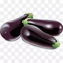 蔬菜马铃薯番茄插图-紫色茄子