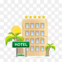 酒店卡通-星级酒店