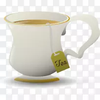 咖啡杯茶壶-白咖啡杯