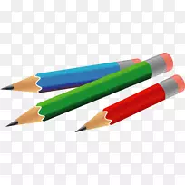 铅笔书写工具剪贴画-铅笔