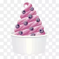 冰淇淋蛋卷奶昔冷冻酸奶冷图片