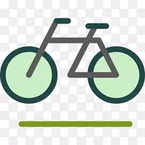 可伸缩图形图标-自行车