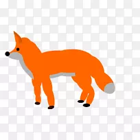 红狐北极狐夹艺术橙狐