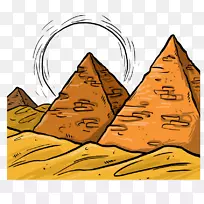 埃及太阳金字塔古埃及绘制金字塔