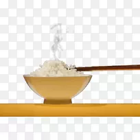 米饼煮米饭黄-黄饭碗