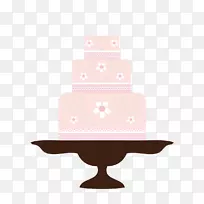 结婚蛋糕水果蛋糕纸杯蛋糕生日蛋糕-粉红色蛋糕