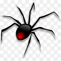 蜘蛛动画剪辑艺术-黑蜘蛛