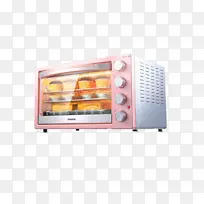 家用电器烤箱电.粉红色烤箱温度