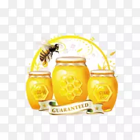 蜜蜂蜂蜜-免蜂蜜罐-蜂蜜