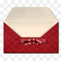 信封红色圣诞信-圣诞红包