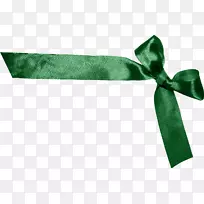 圣诞彩带-绿色装饰礼品丝带，绿色蝴蝶结