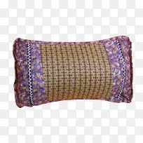 投掷枕头垫紫色图案-枕头