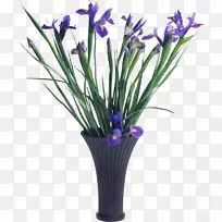 花夹艺术-紫色虹膜