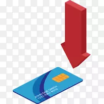网上购物箭头-信用卡商店