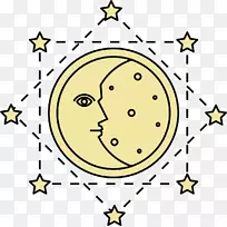 符号炼金术图标-月亮符号