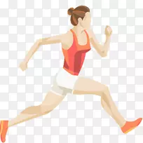 身体健康跑步女性-健身女性跑步