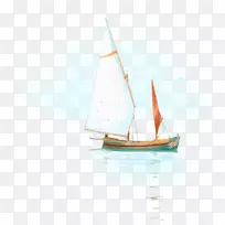 帆船纺织剪贴画.船帆装饰图案