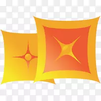 Dakimakura图标-家用橙色枕头