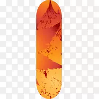 滑板-橙色简易滑板