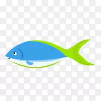 海洋生物学鱼类动画剪辑艺术-卡通鱼