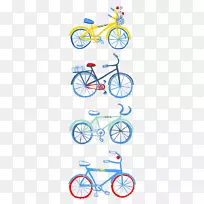 自行车绘画自行车艺术自行车插图-自行车