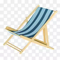 沙滩椅家具图标-浮动沙滩椅创意